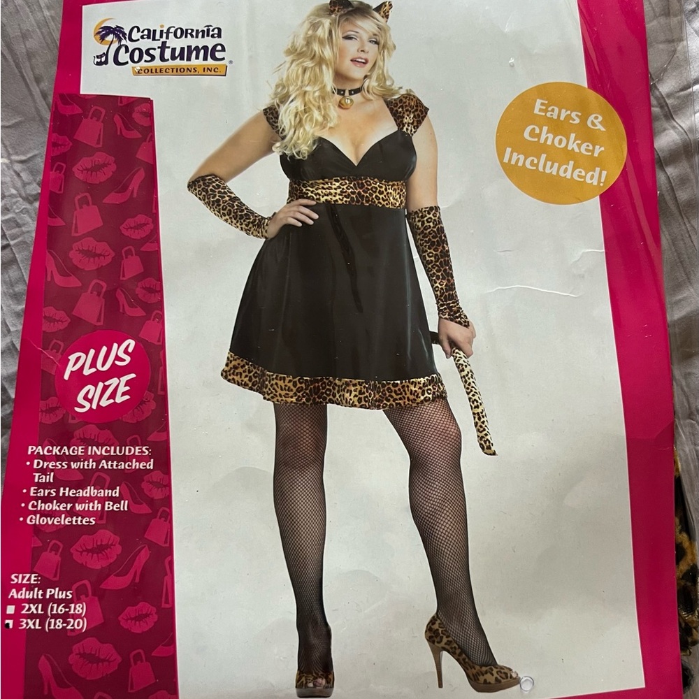Ladies plus size Sexy Kitty costume
